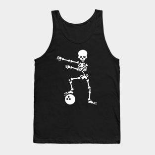 Bowling ball floss dance flossing skeleton Tank Top